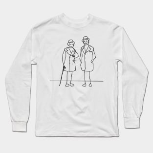 Boccioni and Marinetti by 9JD Long Sleeve T-Shirt